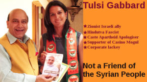 Fascist Tulsi Gabbard is not a friend of Syrian People