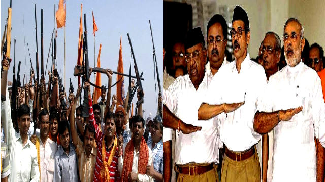 RSS Armed Rally VHP and Bajrang Dal Terrorists