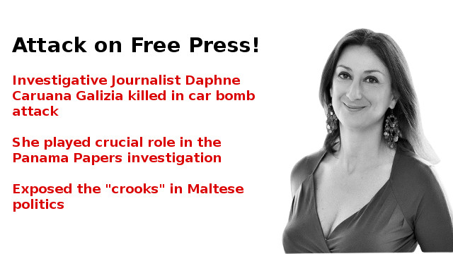 The Murder of Daphne Caruana Galizia and Threat to Free Press