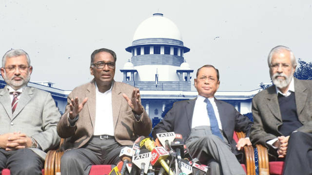 Press Conference of Four Supreme Court Judges and the Crisis in Judiciary