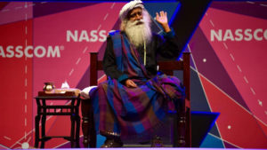 Sadhguru lecturing to NASSCOM delegates