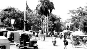 Jay Shree Ram inscribed banners in Asansol